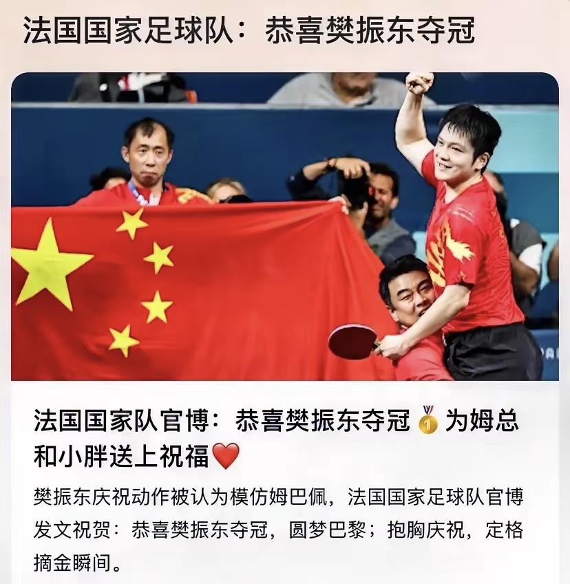 包含奥地利队完胜法国队，樊振东扛起全队的词条